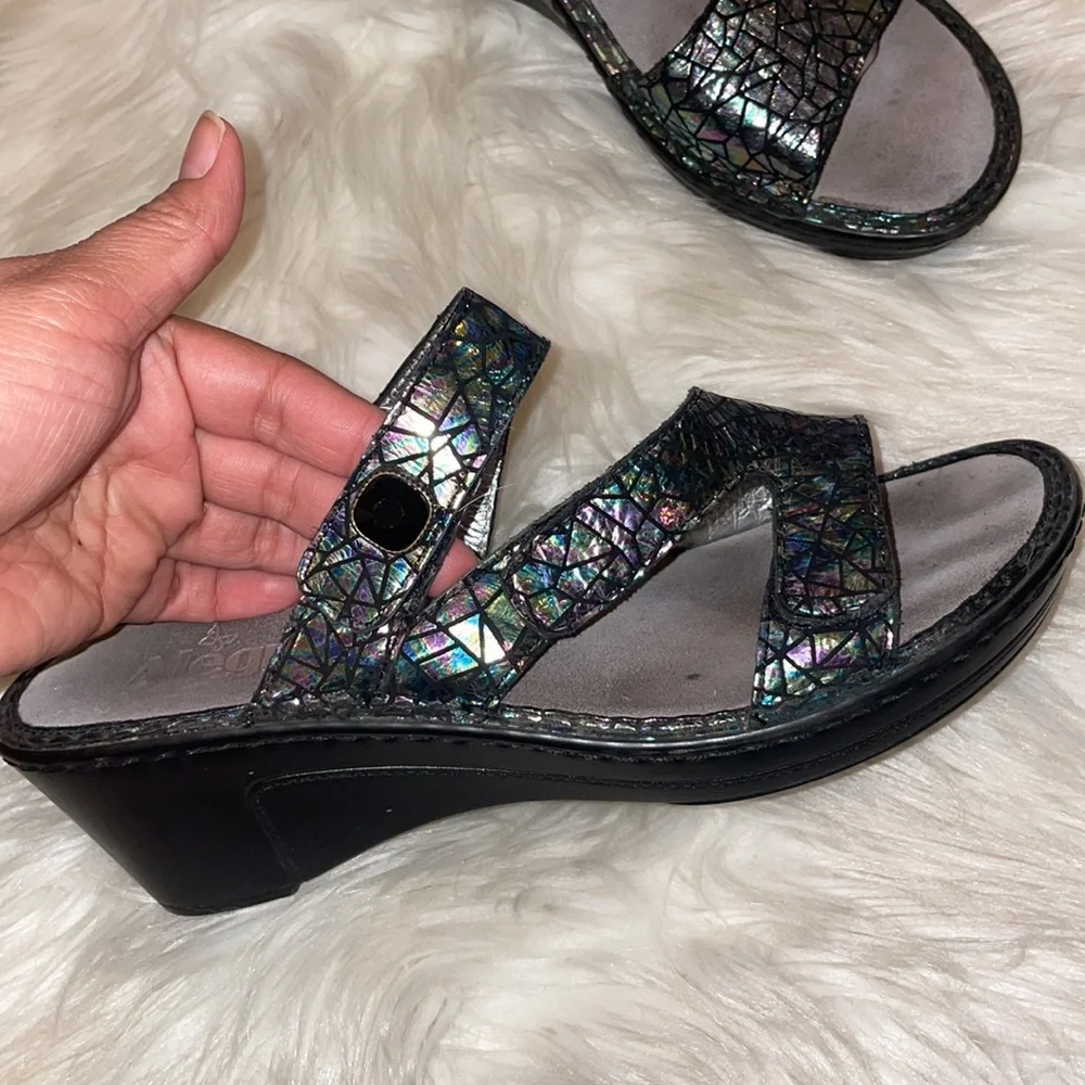 Alegria Loti Tectonic Iridescent Sandals #372 - Picture 3 of 7